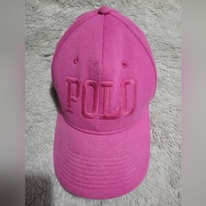 Polo by Ralph Lauren Bright Pink Women Cap with Embroidered Logo